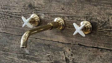 CROSS - 3 hole wall-mounted washbasin tap by Park Avenue - view 3